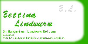 bettina lindwurm business card